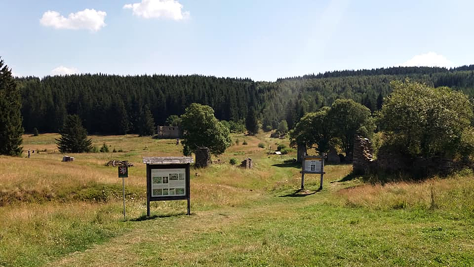 Zaniklá vesnice Königsmühle Králův mlýn