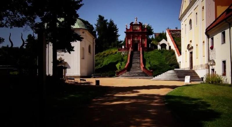Das Klosterareal im Ostrov