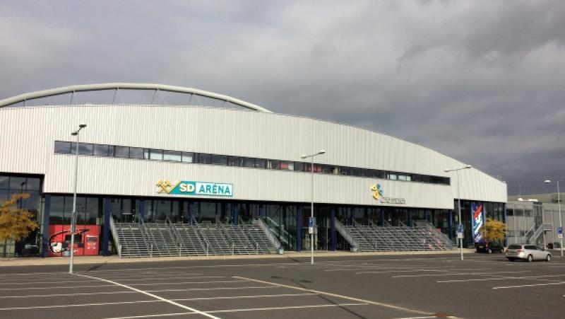 SD Aréna - domov hokejového klubu Piráti Chomutov